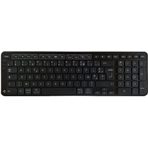 Contour Balance Keyboard Black Wireless | Draadloos toetsenbord met Bluetooth-ontvanger | Franse lay-out | Super Slim | Numeriek toetsenblok + multimediatoetsen | Thuis en kantoor | voor Windows en