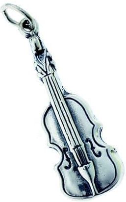 Zilver - Hanger - Viool - 2.5 cm