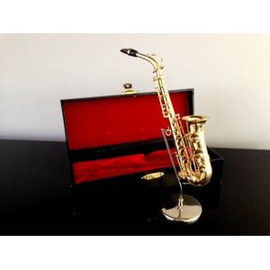 Miniatuurinstrument saxofoon - Gebroken wit