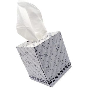 Papieren Tissues - Doos - Versierd met Muziek Motief