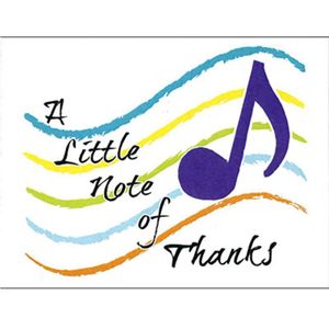 Wenskaarten, 'Note of Thanks'