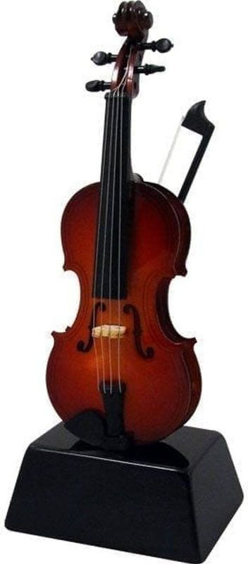 Miniatuurinstrument viool 15 cm - Gebroken wit