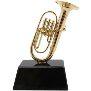 Miniatuurinstrument tuba 9 cm - Gebroken wit