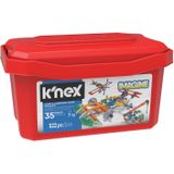 K'NEX 18024/18025 - Bouwset Klikken en Bouwen met 35 Imagine-bouwmodellen, Inclusief opbergdoos, 522-delige set voor STEM-educatie, Bouwspeelgoed voor kinderen van 7 jaar en ouder
