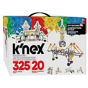 K'NEX 80207 City Builders Building Set, 3D Educational Toys for Kids, 325 Piece Stem Learning Kit, Engineering for Kids, Fun and Colourful 20 Model Building Construction Toy for Children Aged 7 +
