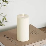 Luxe LED kaars -Crème LED Candle 7,5 x 15 cm - net een echte kaars! Deluxe Homeart