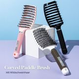 Yuaia Haircare Curved Paddle Brush Pink