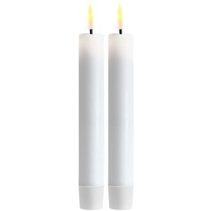 LED Stabkerzen 2 PCs, Ø 2 x 15 cm Weiß