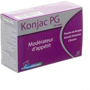 Konjac - Pg Pharmagenerix - Capsules - 40 stuks - Glucomanaan