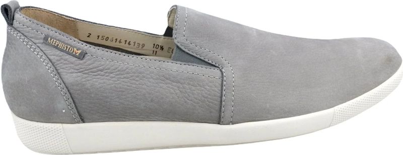 Mephisto - Uberto Slip-On - Leren Schoen - Grijs - Soft-Air Demping