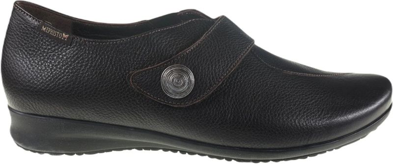 Mephisto - Freda - Dames Instapper - Bruin - Natuurleer - Klittenbandsluiting