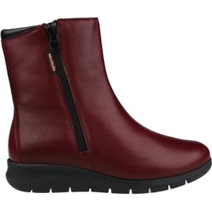 Mephisto, Schoenen, Dames, Rood, 37 1/2 EU, Leer, Rode Ergonomische Enkellaars voor Vrouwen