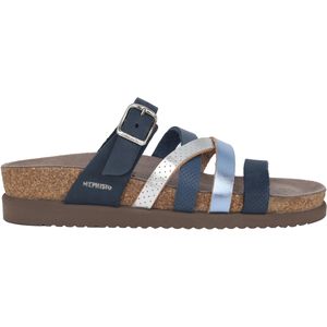 Mephisto Huleda - Dames Sandaal - Blauw - Kurk - Verstelbare Riem