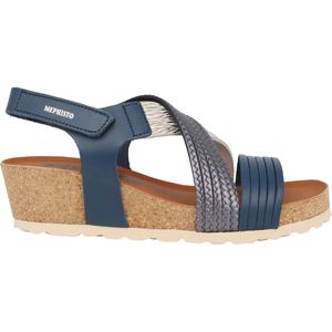 Mephisto - Renza - Dames Sandaal - Blauw - Leer