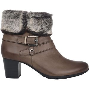 Mephisto, Schoenen, Dames, Bruin, 40 EU, Grijze Warmlinede Enkellaarsjes voor Dames