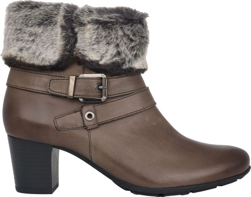 Mephisto Lucrezia - Dames Laars - Grijs - Natuurlijk Leer - Antislipzool