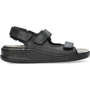 Mephisto - Mobils Valden - Heren Sandalen - Zwart - Natuurkurk Voetbed