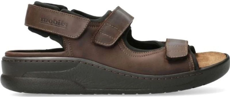 Mephisto - Mobils Valden - Heren Sandalen - Zwart - Natuurkurk Voetbed