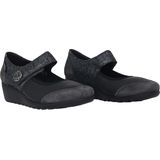 Mephisto - Mobils Bathilda - Dames Ballerina - Grijs - Textiel en Leer