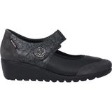 Mephisto - Mobils Bathilda - Dames Ballerina - Grijs - Textiel en Leer