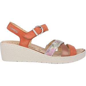 Mephisto - Pietra - Sandalen - Oranje - Suède - Wijde Pasvorm
