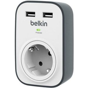 Belkin SurgeCube Zwart, Wit 1 AC-uitgang(en)