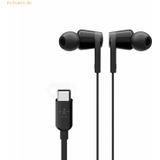 Belkin SoundForm bedrade oordopjes met USB-C-connector, in-ear oortelefoon met microfoon - Koptelefoon voor onder meer iPhone 15, iPad, Galaxy en Android met USB-C (USB-C-koptelefoon) - Zwart