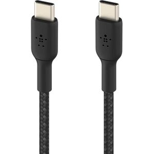Belkin Braided USB-C naar USB-C kabel - 1m - Zwart