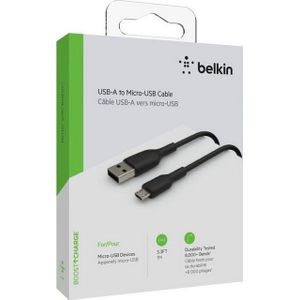 Belkin Micro-USB naar USB kabel - 1m - Zwart