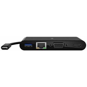 Belkin USB-C-multimedia-adapter (USB-C-hub met VGA-, 4K HDMI-, USB 3.0-, Ethernet-poorten) voor apparaten zoals MacBook Pro, iPad Pro, Surface Pro en Chromebook, AVC005