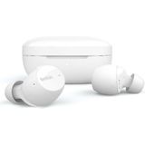 Belkin SoundForm Immerse True Wireless Earbuds, hybride ruisonderdrukking, draadloos opladen, zweet- en waterbestendig, Apple Zoek mijn en Belkin Ping My Earbuds voor iPhone, Galaxy, Pixel etc, wit