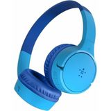 Belkin SoundForm Mini draadloze on-ear koptelefoon met ingebouwde microfoon voor kinderen, voor meisjes en jongens, online onderwijs, school en op reis, compatibel met o.a. iPhone, iPad, Galaxy, blauw