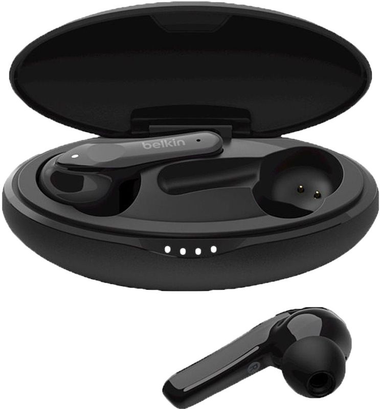 Belkin SOUNDFORM™ Move Plus - True Wireless Earbuds - Met draadloze oplaadcase - Zwart
