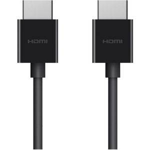 Belkin Ultra HD High Speed Premium HDMI-kabel, 4K / Dolby Vision HDR10+, optimale beeldkwaliteit met Apple TV, 2 m - Zwart
