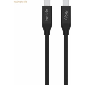 Belkin Connect Usb4 Cable 100w 0.8m Usb C Usb C Zwart