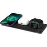 Belkin, 3-in-1 MagSafe-oplader, MFi-gecertificeerd, snelladen voor iPhone 13 en 12 Series Pro, Pro Max, mini, Apple Watch Series 7 (en eerdere versies), AirPods 2, AirPods, AirPods Pro