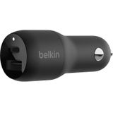 Belkin CCB004BTBK, Binnen, Buiten, Sigarettenaansteker, USB, Zwart