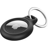 Belkin beschermring met metalen clip (AirTag-bescherming, krasbestendige accessoires, 4 stuks, zwart)