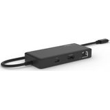 Belkin INC008btBK- meerpoorts hub-adapter geoptimaliseerd voor Chromebook met 4K 60 Hz HDMI-poort, USB type C 86 W Power Delivery, Gigabit Ethernet, 2 x USB-A 3.1 Gen 1,5 in 1,zwart