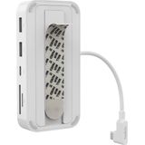 Meerpoorts 6-in-1 USB-C®-hub met houder