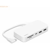 Meerpoorts 6-in-1 USB-C®-hub met houder