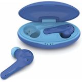Belkin PAC003btBL SOUNDFORM Nano,True Wireless Earbuds voor kinderen, volume begrensd op 85 dB,Online onderwijs,IPX5-gecertificeerd, 24 uur afspeeltijd voor iPhone, iPad, Kindle, Pixel–eén maat, Blauw