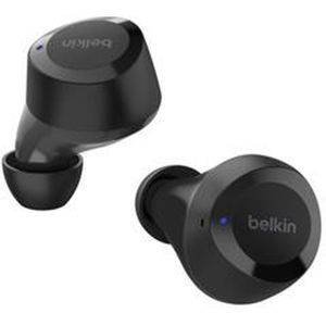 Belkin True Wireless SoundForm Bolt hoofdtelefoon (draadloos, tot 28 uur batterijduur, mono-modus, IPX4 certificering, Bluetooth, microfoon, voor iPhone, Galaxy enz.)