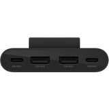 Belkin 4-Port USB Splitter zur Stromversorgung Schwarz 4 in 1