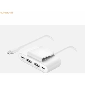 4-poorts USB-splitter Wit