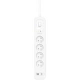 Belkin Spanningsbeveiliger met 4 stopcontacten Wit 2M (USB-C+USB-A)