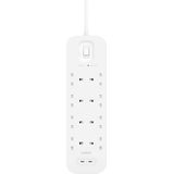 Belkin Spanningsbeveiliger met 8 stopcontacten Wit 2M (USB-C+USB-C)