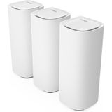 Linksys Velop Pro 7 Tri-band (2,4 GHz / 5 GHz / 6 GHz) Wi-Fi 7 (802.11be) Wit 4 Intern