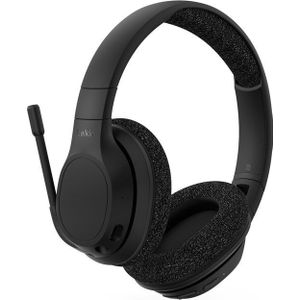 Belkin SoundForm Adapt draadloze hoofdtelefoon voor werk, spel, reizen, geïntegreerde draaibare microfoon, compatibel met iPhone, iPad, Galaxy enz., zwart)