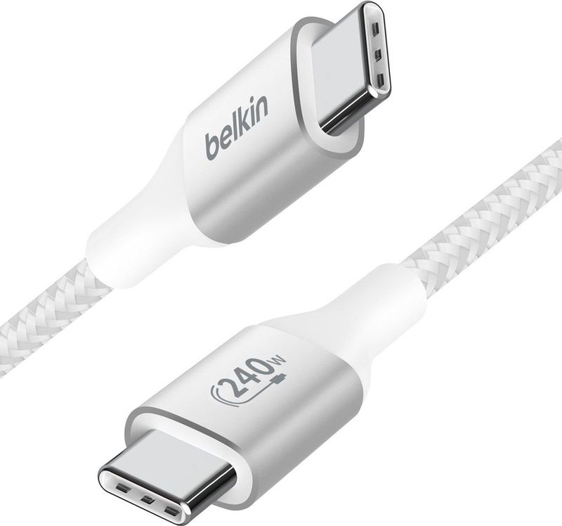 Belkin CAB015bt2MWH, 2 m, USB C, USB C, USB 2.0, Weiß